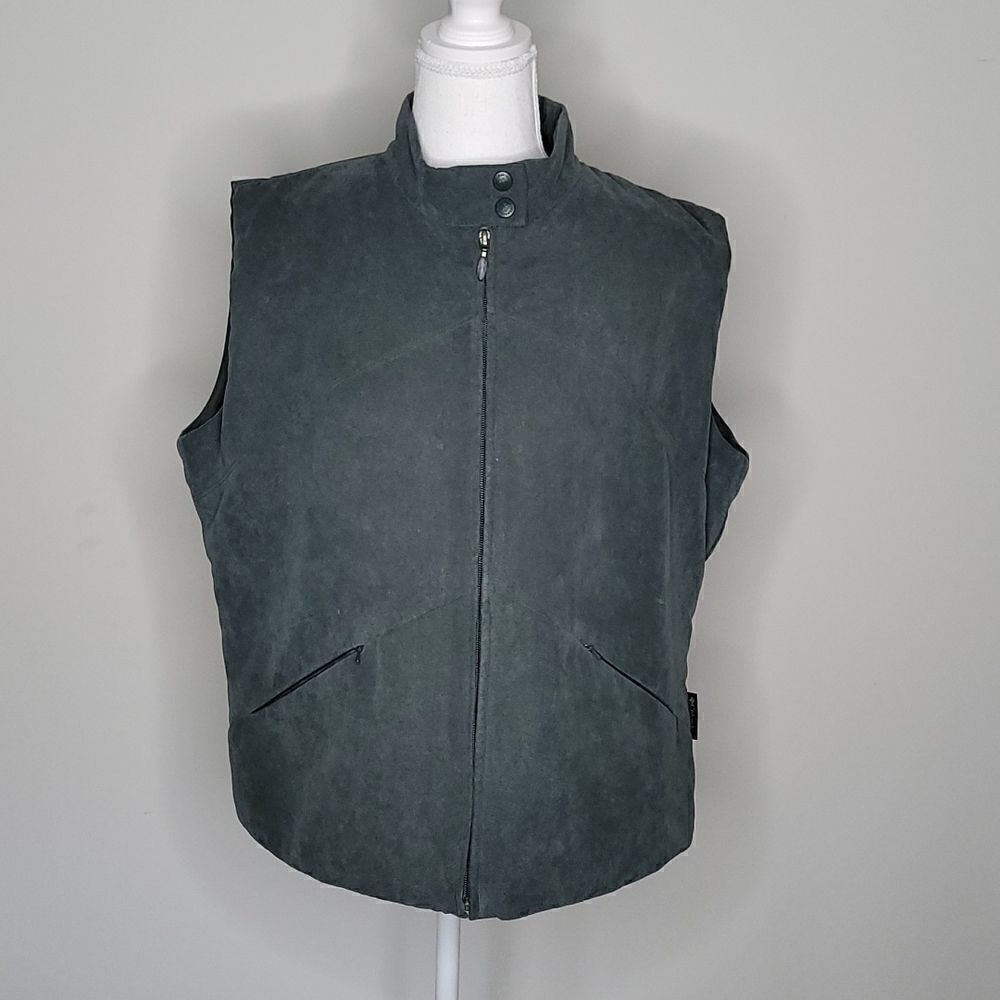 Columbia XL moss green vest suade